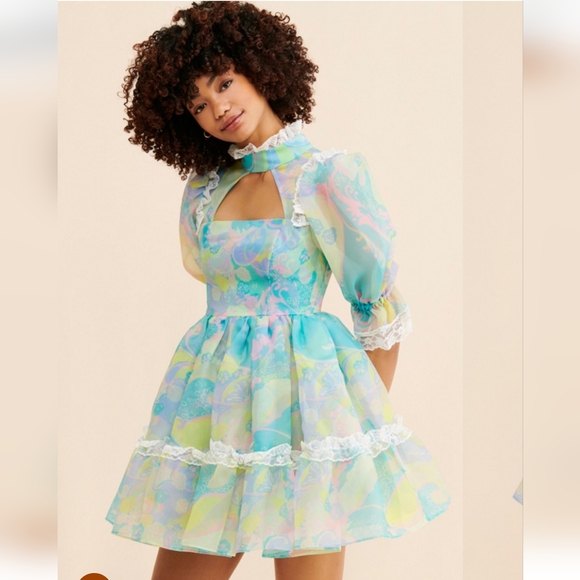 Selkie The 18th Mini Lace Dress - Picture 3 of 14